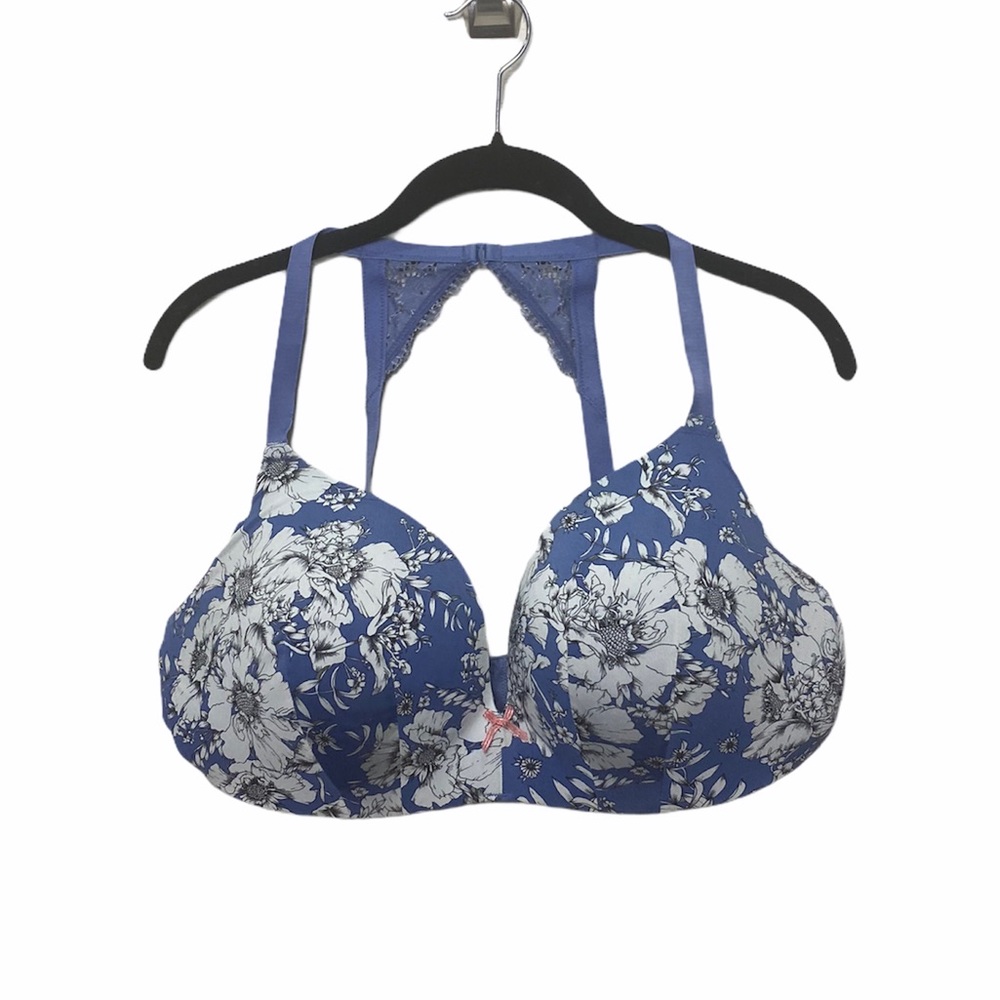 Cacique Blue Floral Bra - Picture 1 of 4